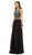 Dancing Queen - 9150 Intricately Bejeweled Illusion Two Piece- Prom Dress Special Occasion Dress XS / Black