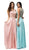 Dancing Queen - 9150 Intricately Bejeweled Illusion Two Piece- Prom Dress Special Occasion Dress XS / Blush