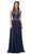 Dancing Queen - 9283 Appliqued Illusion Beaded Chiffon Prom Dress Special Occasion Dress