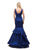 Dancing Queen 9457 Sleeveless V-Neck Mermaid Evening Dress CCSALE XS / Navy