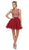 Dancing Queen - 9518 Lace Embellished Illusion A-Line Short Prom Dress Prom Dresses