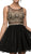 Dancing Queen - 9518 Lace Embellished Illusion A-Line Short Prom Dress Prom Dresses