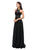 Dancing Queen 9548 Illusion Halter Chiffon A-line Dress CCSALE L / Black