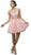 Dancing Queen - 9550 Mock Two-Piece A-Line Short Homecoming Dress Homecoming Dresses XS / Blush
