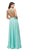 Dancing Queen - 9574 Two-Piece Shimmering Beaded Bodice A-line Prom Dress Special Occasion Dress S / Mint