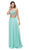 Dancing Queen - 9574 Two-Piece Shimmering Beaded Bodice A-line Prom Dress Special Occasion Dress XS / Mint