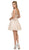Dancing Queen - 9659 Illusion Lace Bodice Cocktail Dress Cocktail Dresses