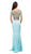 Dancing Queen - 9878 Two-Piece Sweetheart Sheath Prom Dress Special Occasion Dress M / Aqua
