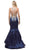 Dancing Queen - 9930 Jeweled Illusion Bodice Flounced Mermaid Gown Special Occasion Dress