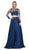 Dancing Queen - 9950 Two Piece Embellished A-line Prom Dress Special Occasion Dress XS / Navy Blue