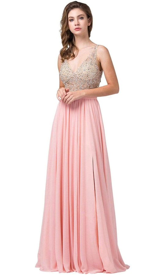 Dancing Queen - Beaded Bodice Flowy A-Line Dress 2569 - 1 pc Navy In Size XS and 1 pc Plum in Size XS Available CCSALE