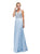Dancing Queen Beaded V-Neck Chiffon Dress in Periwinkle 9589 CCSALE