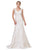 Dancing Queen Bridal - 10 V Neck Sheer Lace Back Wedding Dress Special Occasion Dress