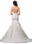 Dancing Queen Bridal - 100 Lace Embroidered Trumpet Wedding Dress Special Occasion Dress