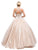 Dancing Queen Bridal - 1169 Sophisticated Halter Illusion Long Gown Special Occasion Dress