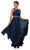 Dancing Queen Bridal - 9458 Romantic Beaded Lace Applique A-Line Prom Dress Wedding Dresses XS / Navy