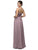 Dancing Queen Bridal - 9471 Romantic Jewel-accented Ruched V-neck Ball Gown Bridesmaid Dresses