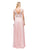 Dancing Queen Bridal - 9675 Illusion-Lace Bodice Chiffon A-Line Dress Bridesmaid Dresses