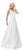 Dancing Queen Bridal - 9754 Classic Long Satin Prom Dress with V-back and Plunging Neckline Prom Dresses