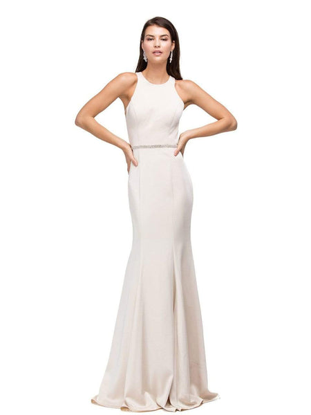 wedding dresses evening dresses A-line V neck Sparkly Rustic Wedding Dresses Applique Open Back Bridal –  SELINADRESS