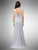 Dancing Queen Bridal - 9981 Bedazzled Lace V-neck Sheath Dress Bridal Dresses