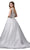 Dancing Queen Bridal - Sleeveless Embroidered Bodice Long Ballgown 71 - 1 pc Off White In Size XS Available CCSALE XS / Off White
