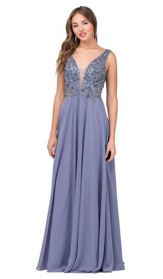 Dancing Queen - Floral Beaded Bodice A-line Dress 2312