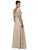 Dancing Queen - Floral Lace V-Neck A Line Dress 9044 CCSALE S / Burgundy