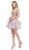 Dancing Queen Gold Lace Overlay and Tulle A Line Cocktail Dress 3000 - 1 pc Off White In Size XS Available CCSALE XS / Off White