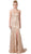 Dancing Queen - Illusion Halter Glitter Evening Gown 2618 - 1 pc Gold In Size S Available CCSALE S / Gold