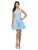 Dancing Queen Lace Deep V-Neck A-Line Dress 2108 - 2 pcs Sky Blue In Size M and XS Available CCSALE