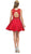 Dancing Queen - Lace Layered A-Line Cocktail Dress 2011 - 2 pcs Red in Size XL & 2XL and 1 pcs Silver in Size 2XL CCSALE