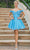 Dancing Queen - Off Shoulder Cocktail Dress 3254 - 1 pc Bahama Blue In Size XL Available CCSALE XL / Bahama Blue