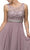 Dancing Queen - Sleeveless Lace Bodice Chiffon Prom Dress 9325 - 1 pc Silver In Size XS Available CCSALE XS / Silver