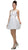 Dancing Queen - Sleeveless Lacy Illusion Short Cocktail Dress 8741 - 1 pc Silver In Size S Available CCSALE