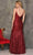 Dave & Johnny 10673 - V-Neck Sequin Trumpet Prom Gown Special Occasion Dress