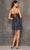 Dave & Johnny 10748 - Metallic Glitter A-Line Cocktail Dress Special Occasion Dress