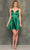 Dave & Johnny 10749 - Satin Corset Cocktail Dress Special Occasion Dress