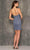 Dave & Johnny 10793 - Glitter Ruched Cocktail Dress Special Occasion Dress