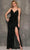 Dave & Johnny 10832 - Deep V-Neck Sequin Prom Dress Special Occasion Dress 00 / Emerald