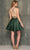 Dave & Johnny 10888 - Lace Up Style A-Line Cocktail Dress Special Occasion Dress