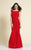 Dave & Johnny - 1937W Cap Sleeve Ornate Lace Trumpet Gown Special Occasion Dress