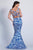 Dave & Johnny - 3288 Sleeveless V Neck Printed V-Neck Mermaid Dress - 1 pc Print In Size 12 Available CCSALE 12 / Print