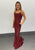 Dave & Johnny A10323 - Romantic Lace-up Back Prom Gown Prom Dresses 00 / Wine
