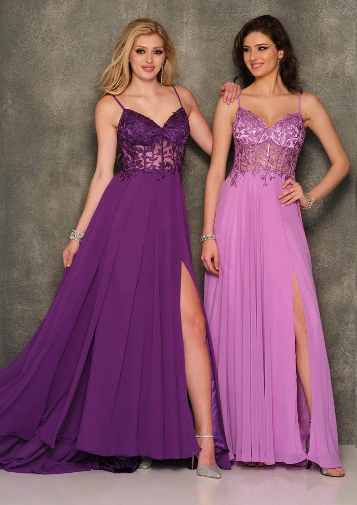 Dave & Johnny A10364 - Corset Style Sleeveless Prom Dress Prom Dresses 00 / Pink