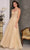 Dave & Johnny A10406 - Laced Plunging Neckline Long Dress Prom Dresses
