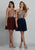 Dave & Johnny A6226 Halter Cutout A-Line Cocktail Dress - 1 pc Navy Blue in size 2 Available CCSALE 2 / Navy Blue
