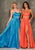 Dave & Johnny - A6690 Strappy Open Back Satin Prom Dress Prom Dresses 00 / Periwinkle