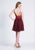 Dave & Johnny - A7050 Embroidered Halter Neck A-line Cocktail Dress Special Occasion Dress