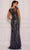 Dave & Johnny A8442 - Sheer Bateau Sweetheart Evening Gown Prom Dresses